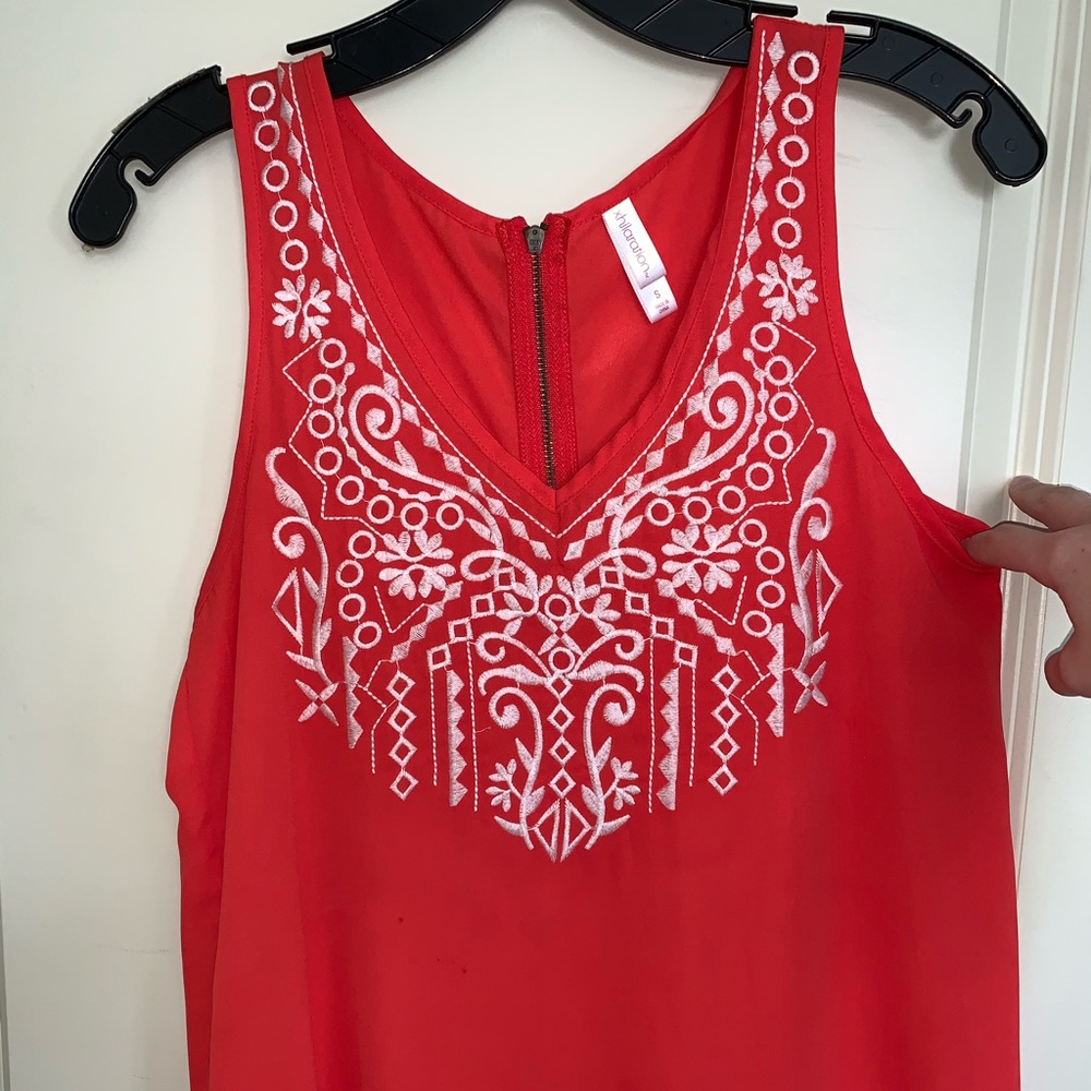 Target tank; salmon; worn ONCE